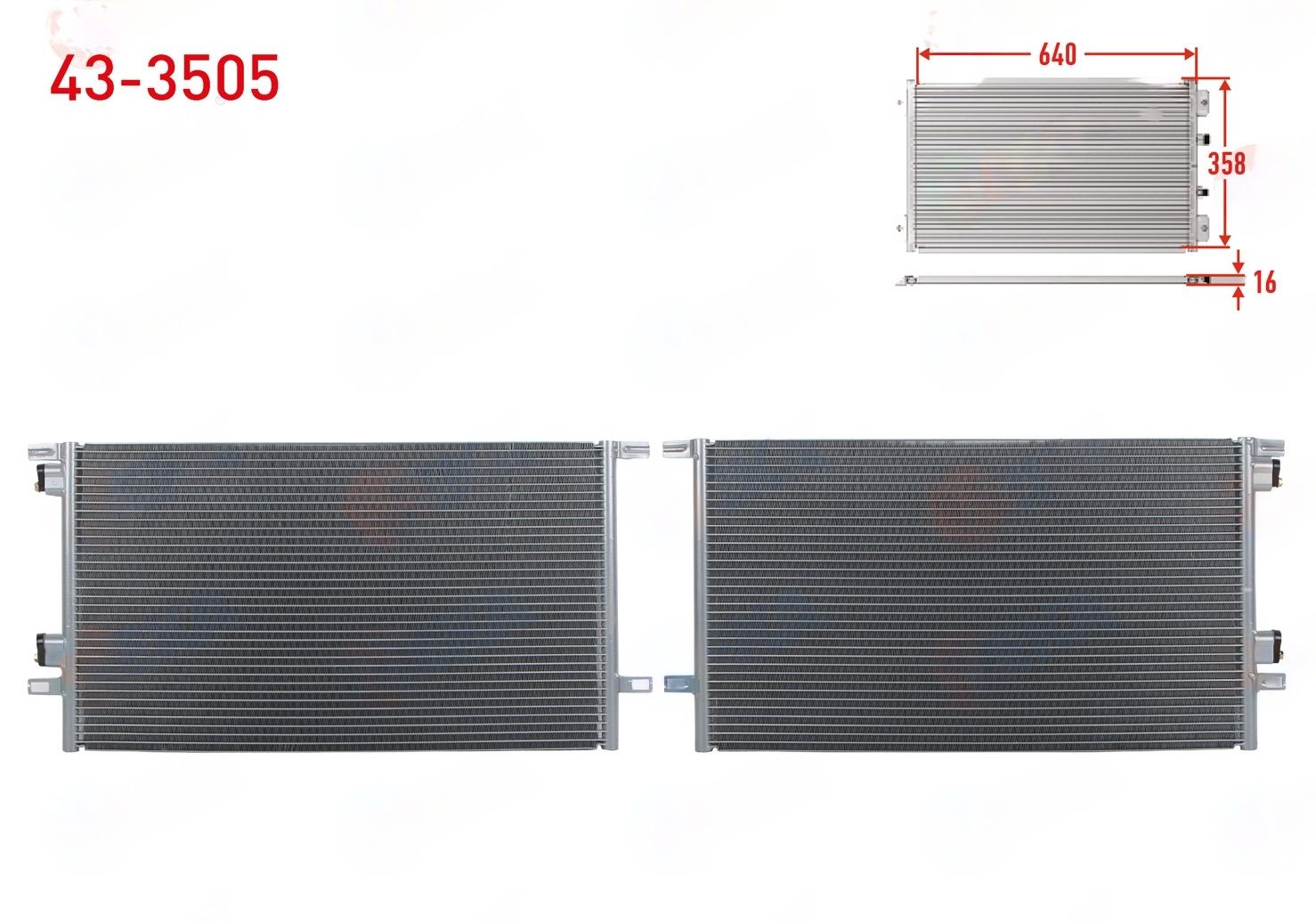 Klima Radyatörü | Laguna 1 1.6 16V K4M-2.0 16V F4R-1.9 Dci F9Q (1999-2002)