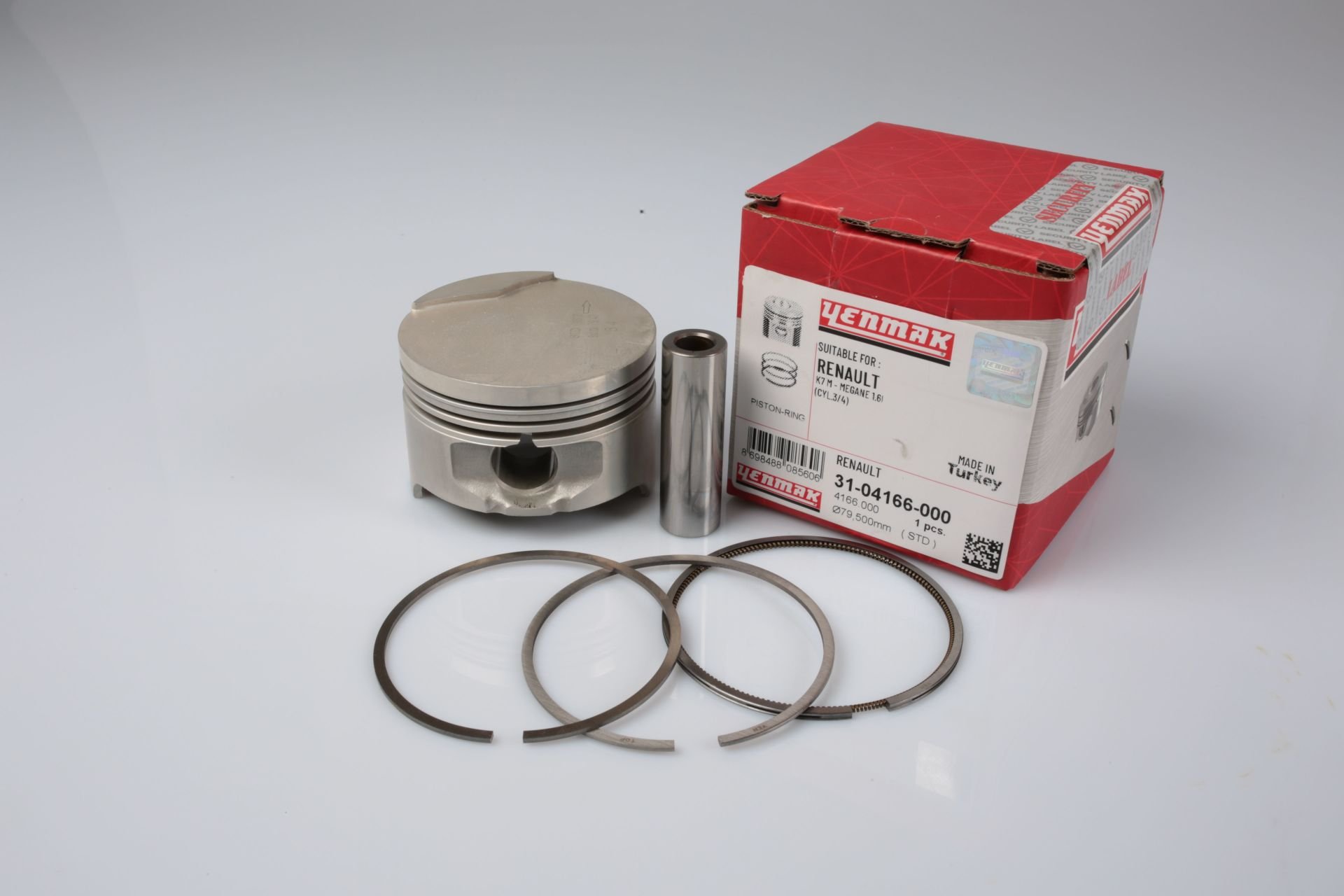Motor Piston Segman'lı STD (ADET) 3 ve 4 Silindir | Renault Clio 2, Megane 1, Scenic 1, R19 1.6 8V K7M