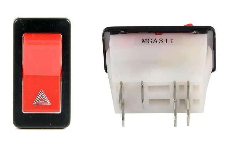 Dörtlü Flaşör Anahtar Düğmesi Butonu | Renault R12 Toros