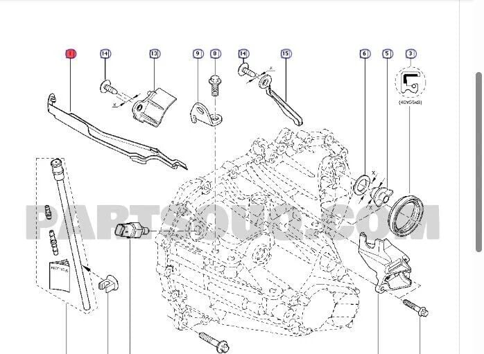 Vites Yağlama Oluğu | Dacia Logan 2, Sandero 2 (2013-2020)