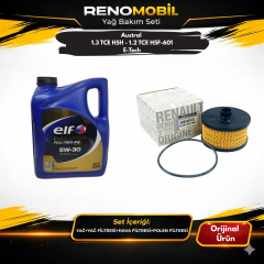 Yağ Bakım Seti (Motor Yağı+Yağ Filtresi) | Renault Austral 1.3 Tce H5H - 1.2 TCE H5F-601 E-Tech 200 Hybrid