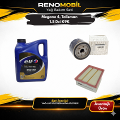 Yağ Bakım Seti (Motor Yağı+Yağ Filtresi+Hava Filtresi) | Renault Megane 4, Talisman 1.5 Dci K9K
