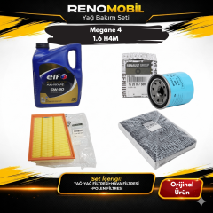 Yağ Bakım Seti (Motor Yağı+Yağ Filtresi+Hava Filtresi+Polen Filtresi) | Renault Megane 4 1.6 H4M