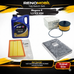 Yağ Bakım Seti (Motor Yağı+Yağ Filtresi+Hava Filtresi+Polen Filtresi) | Renault Megane 4 1.3 TCE H5H