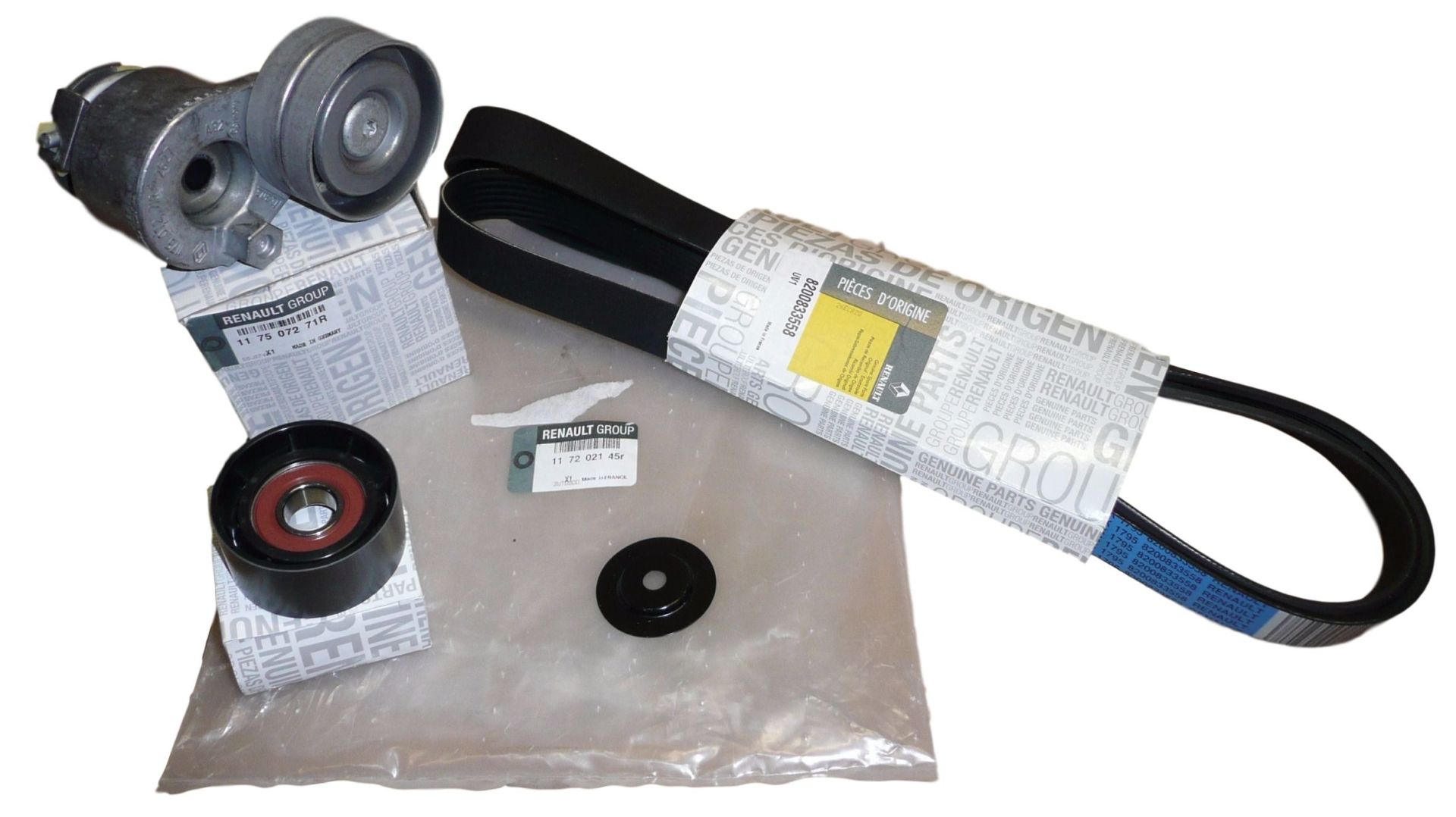 Alternatör Kayış Kiti |  Renault Laguna 1, Laguna 2, Laguna 3 2.0 16V N7Q - 1.9 DCİ F9Q