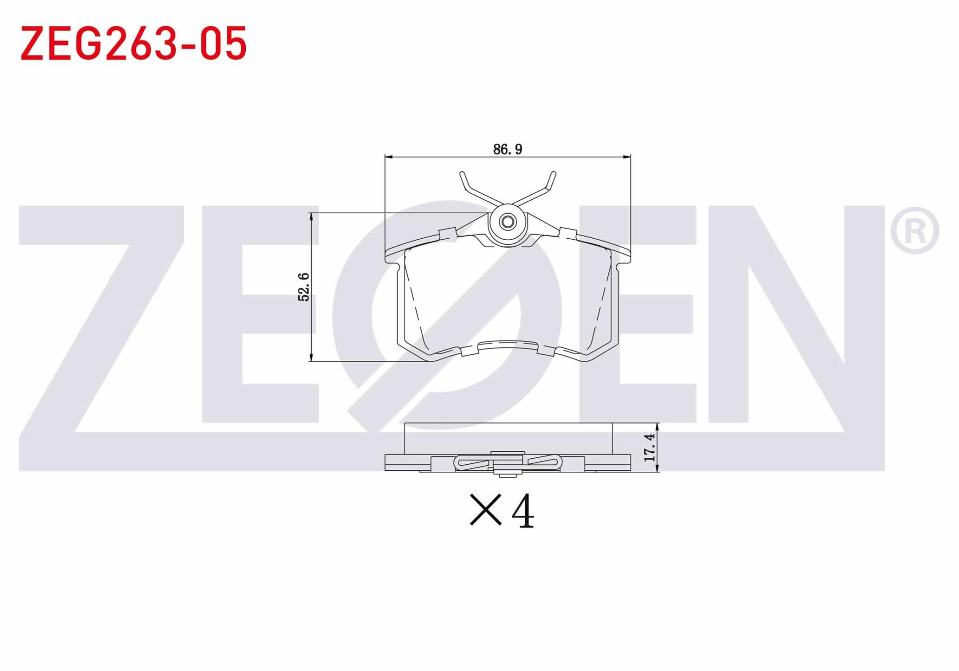 Arka Fren Disk Balata Takımı | Renault Megane 2, Megane 3