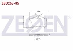 Arka Fren Disk Balata Takımı | Renault Megane 2, Megane 3