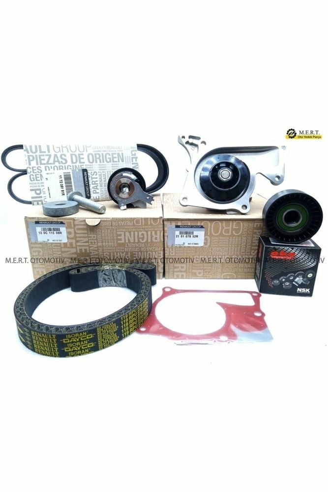 Triger Seti + Devirdaim + V Kayışı + Rulman | Renault Clio 4 1.5 Dci K9K Euro 5